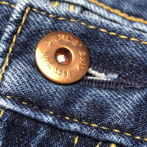 LIKE NEW LANDS END HIGH-RISE STRAIGHT JEANS 8/29x30 ⭐️ - Picture 12 of 12